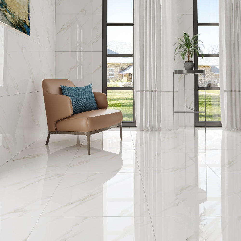 Calcutta Stone Indoor Porcelain Tiles