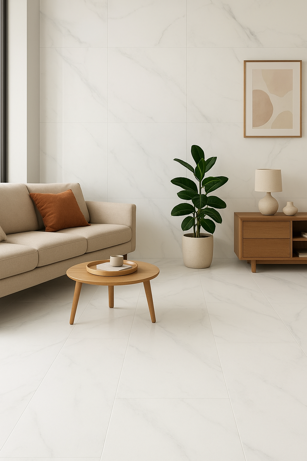 Snowdrift White Indoor Porcelain Tiles