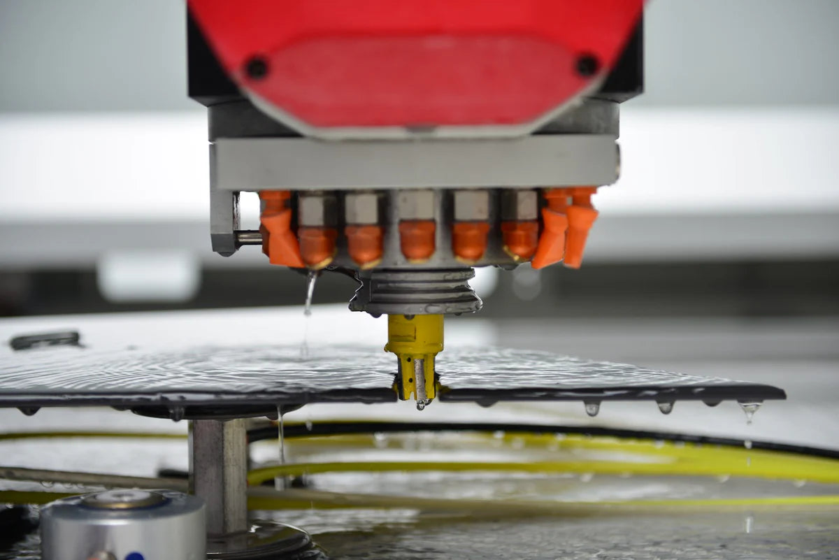 Yellow 8-Segment Router For Dekton