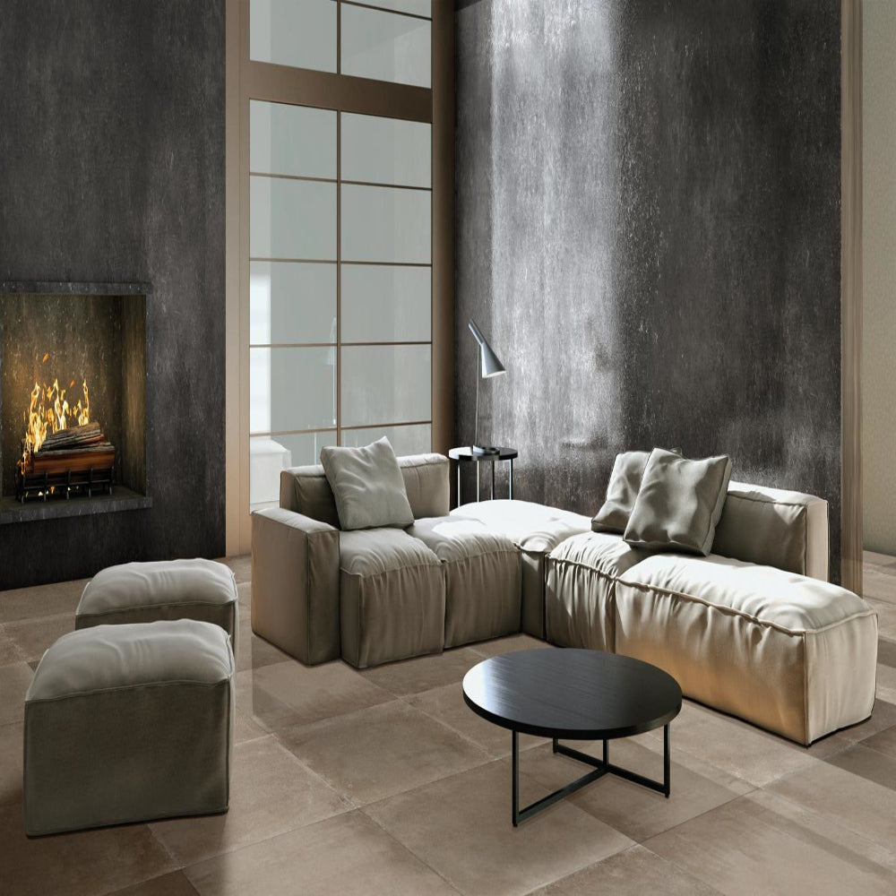 Contemporary Brown Indoor Porcelain Tiles