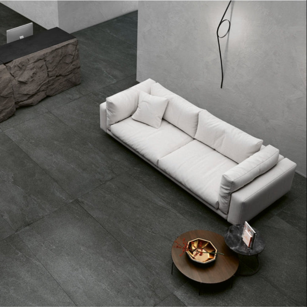Cotto d’Este Bocciardata Dark Grey Outdoor Tiles
