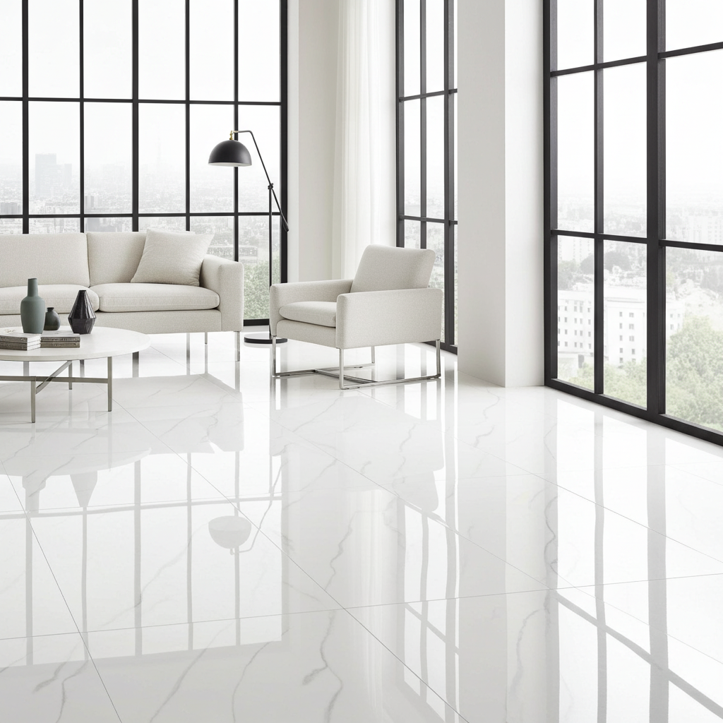 Snowdrift White Indoor Porcelain Tiles
