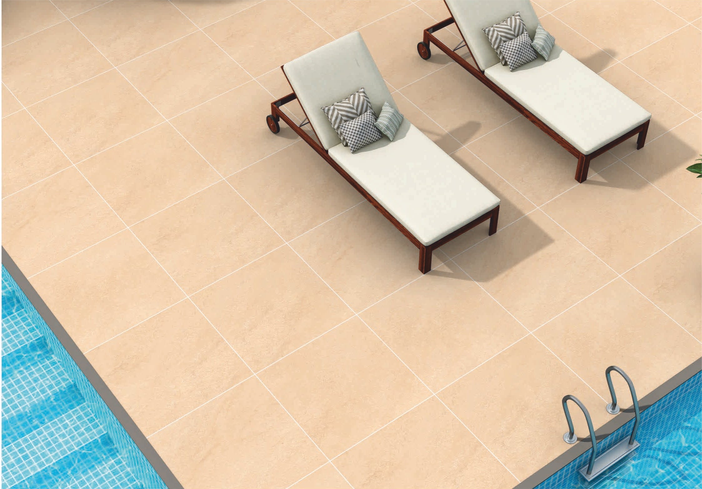 Hammerstone Beige Outdoor Tiles