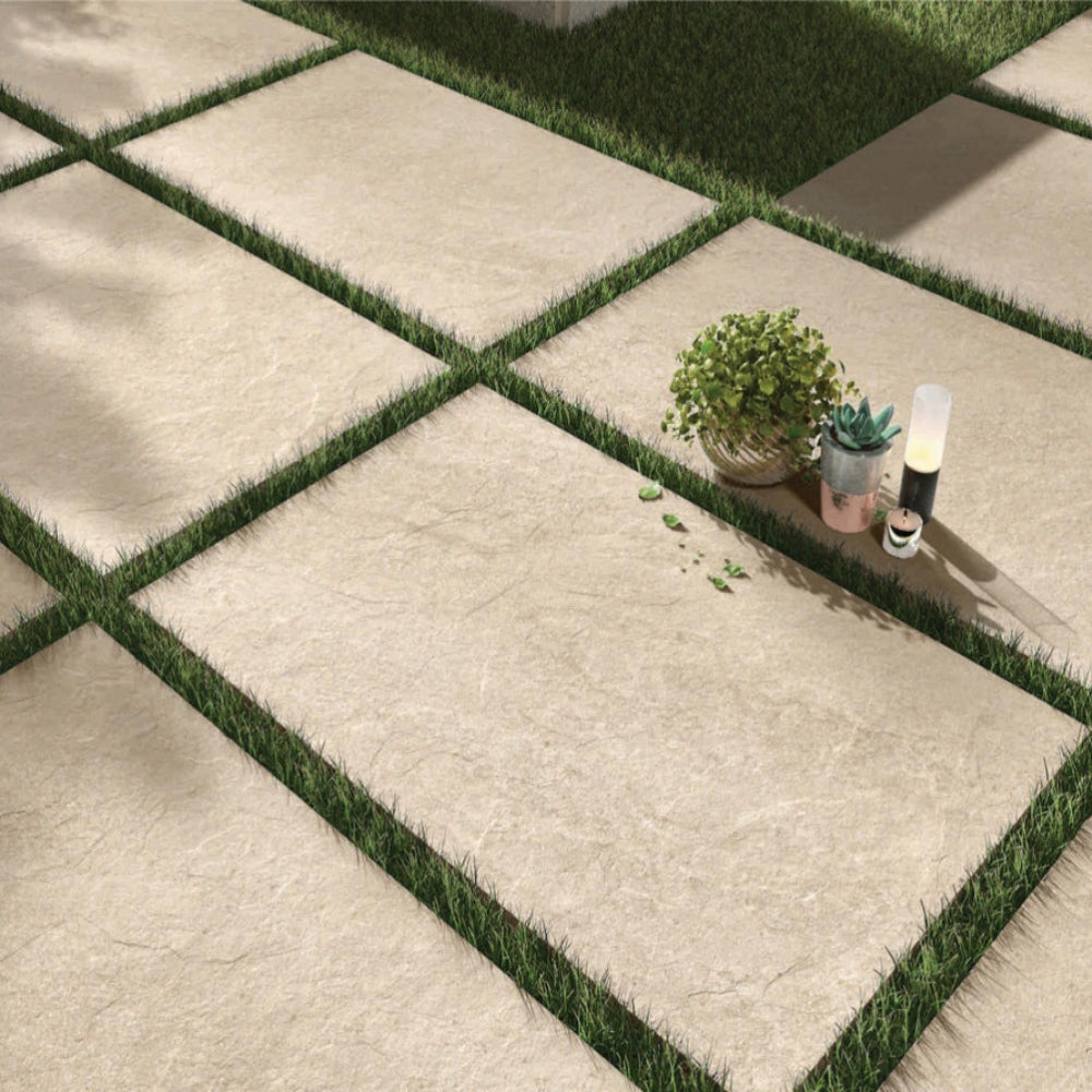 Hammerstone Beige Outdoor Tiles