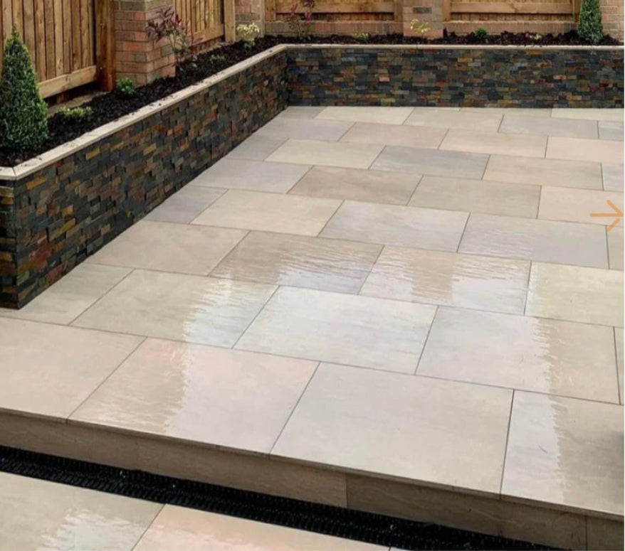 Raj Green Porcelain Outdoor Tiles