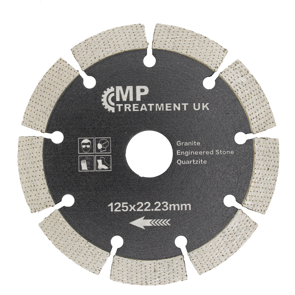 Segmented Arix Grinder Blade For Quartzite, Granite & Engineered Stone 22.23