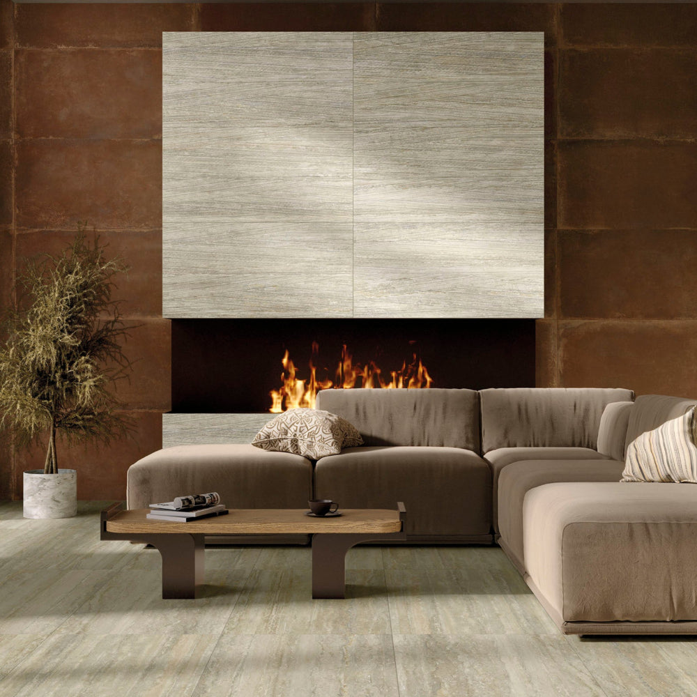 MGM Travertino Vein Cut Avorio Indoor Tiles