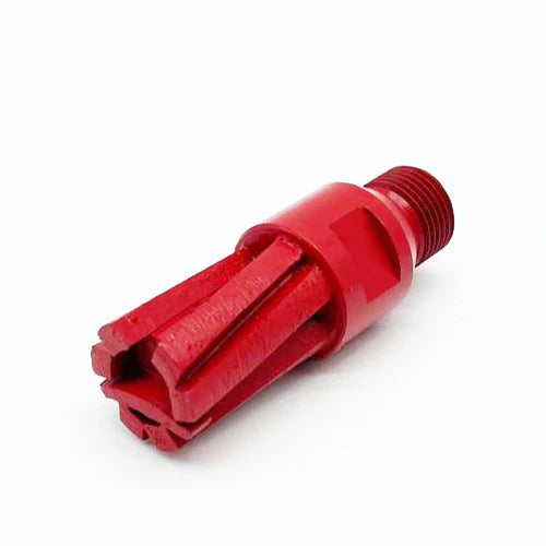 Red 6-Segment Router With End Segment For Quartzite & Dekton