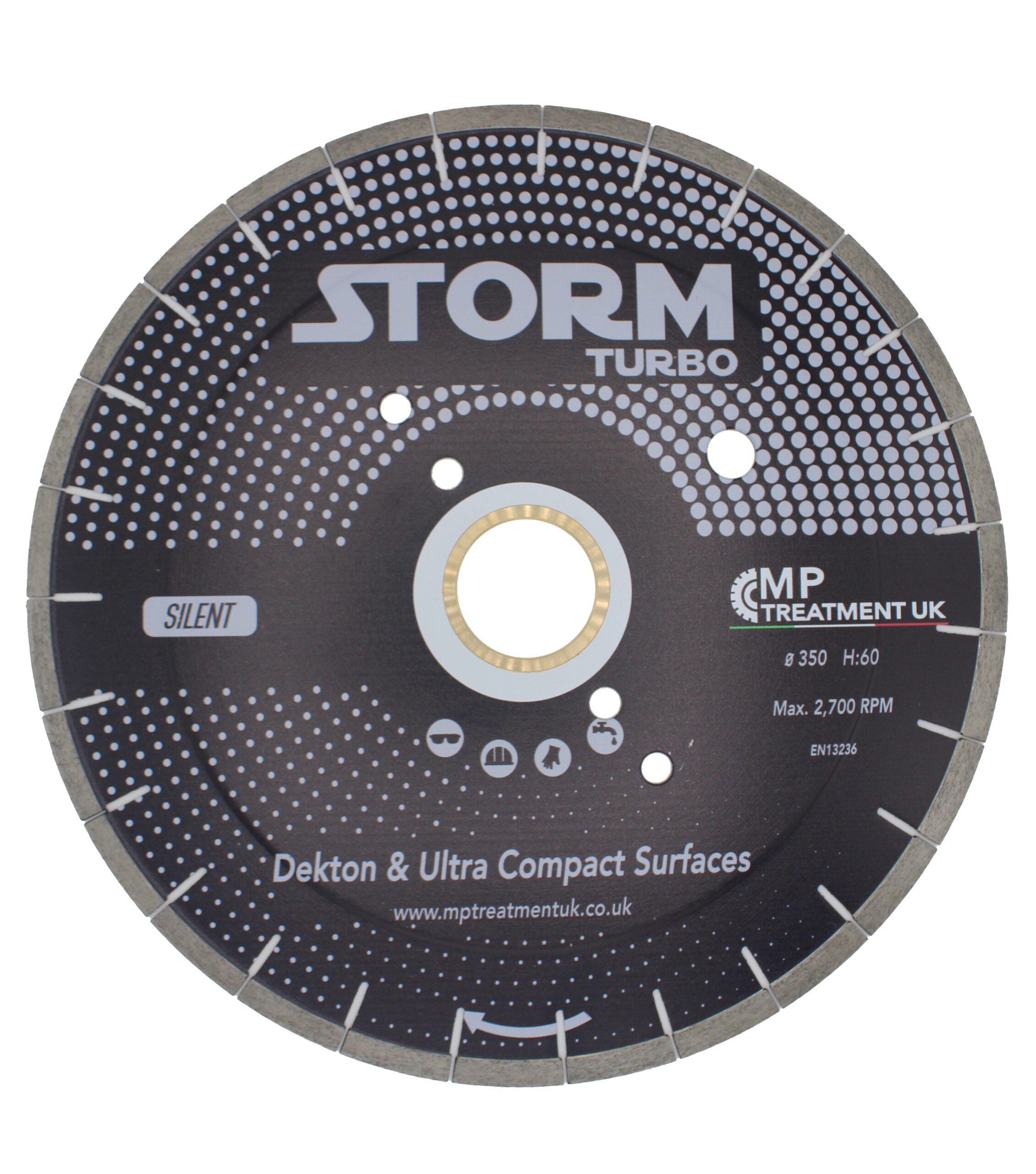 STORM Turbo Fast Bridge Saw Blade For Dekton & Ultra Compact Surfaces